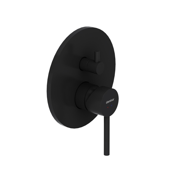 Душевая система со смесителем Damixa Scandinavian Pure 936520300 монтаж встраиваемая в стену без термостата черный