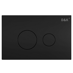 Кнопка смыва механическая D&amp;K Venice DB1029025 цвет черный матовый