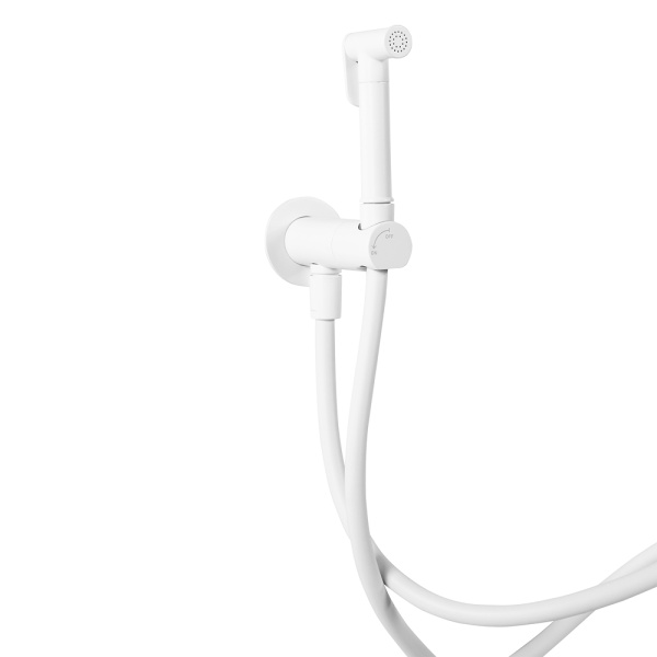 Гигиенический душ Cezares Leaf LEAF-DIF-BIO настенный белый матовый