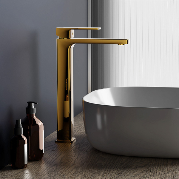 Смеситель для раковины Damixa Gaia 530250600 золото