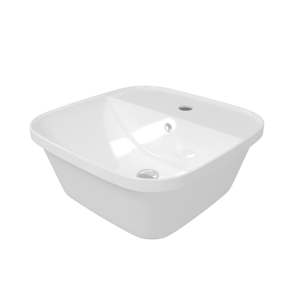 Раковина Maretti Florenza FL13NS37-844 встраиваемая сверху цвет белый