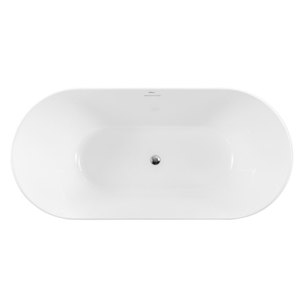 Акриловая ванна отдельностоящая BelBagno  BB411-1700-800 170x80 овальная цвет белый