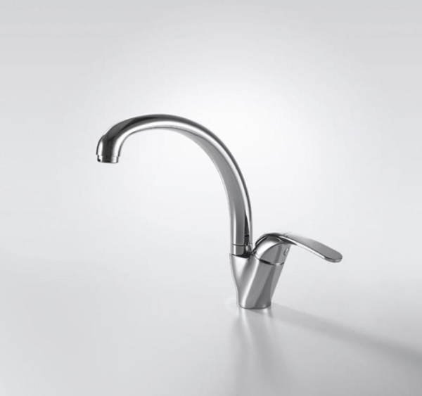 Смеситель для кухни Bravat Fit F7135188CP-1-RUS без подключения к фильтру хром