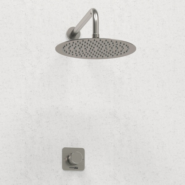 Душевая система со смесителем Wasserkraft Tauber 6400 A6451.097.121 монтаж встраиваемая в стену без термостата никель