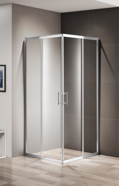 Душевой угол Cezares Momento MOMENTO-A-2-90-C-Cr квадратная   стекла , профиль 