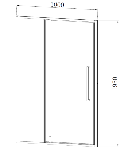 Душевая дверь Vincea Slim-N VDP-4SN120CLB 120 см стекла прозрачные, профиль черный