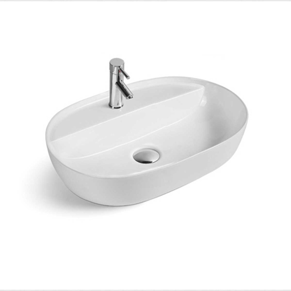 Раковина накладная овальная Vincea  VBS-122 фарфор цвет белый