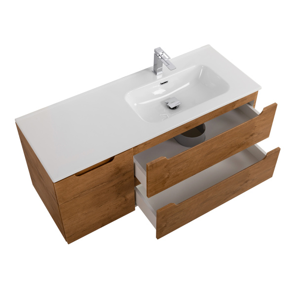 Тумба под раковину подвесная BelBagno Etna ETNA-1200-2C-1A-SO-RN-R 120 см  2 ящика + 1 дверца цвет Rovere Nature 
