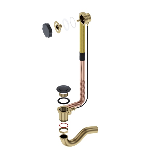 Слив-перелив TIMO 8003/03 полуавтомат, черный