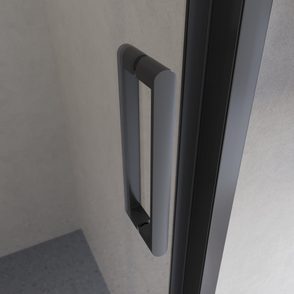 Душевая дверь BelBagno Luce LUCE-BF-1-120-C-NERO 120 см стекла прозрачные, профиль черный матовый