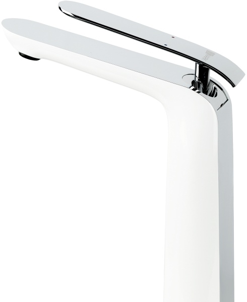 Смеситель для раковины Lemark Melange LM4909CW хром/белый