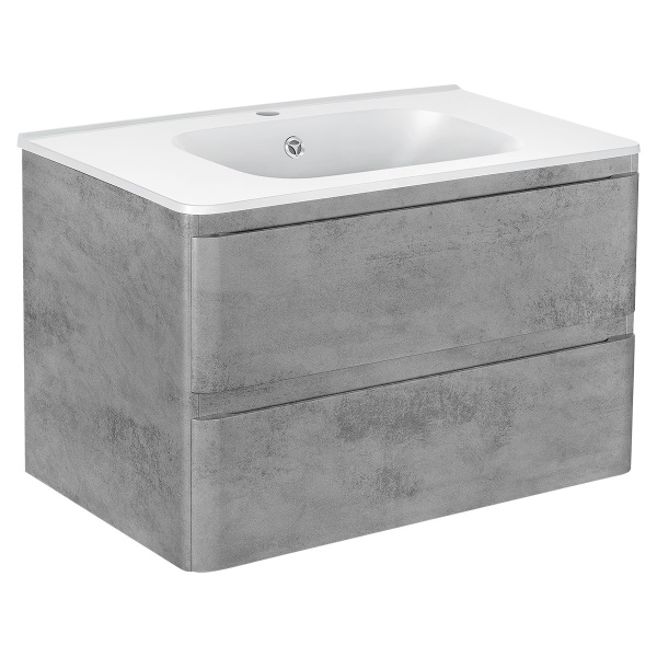 Тумба  подвесная Vincea Vico VMC-2V800BT 80 см  2 ящика цвет Beton 