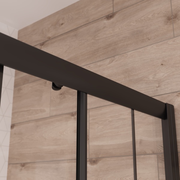 Душевой угол Niagara Nova NG-0100-14 квадратная  100x100 стекла прозрачные, профиль черный