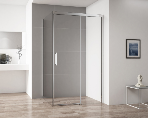 Душевой угол Cezares Duet Soft DUET SOFT-AH-1-100/90-C-Cr-R прямоугольная  стекла , профиль 