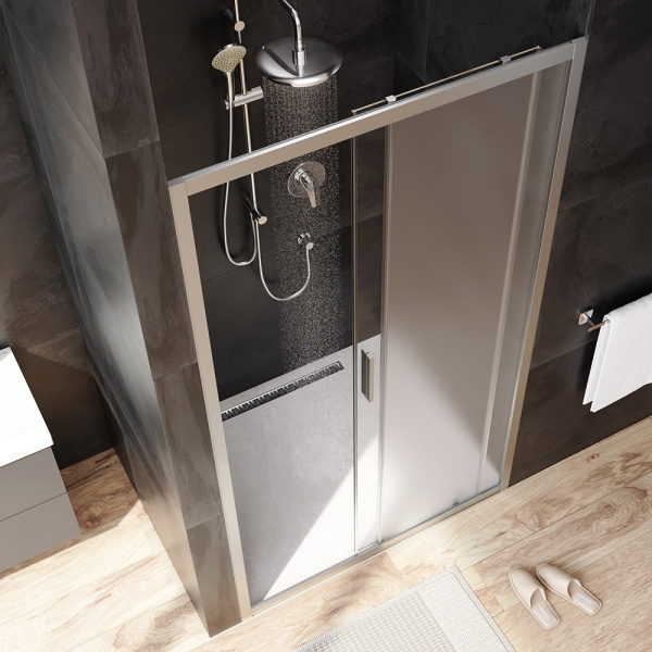 Душевая дверь Am.Pm Gem W90G-110-1-195MM 110 см стекла матовые прозрачные, профиль хром