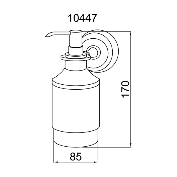Диспенсер для мыла Boheme Brillante 10447 настенный Chrome