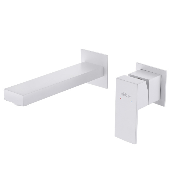 Смеситель для раковины Abber Daheim AF8212W белый матовый