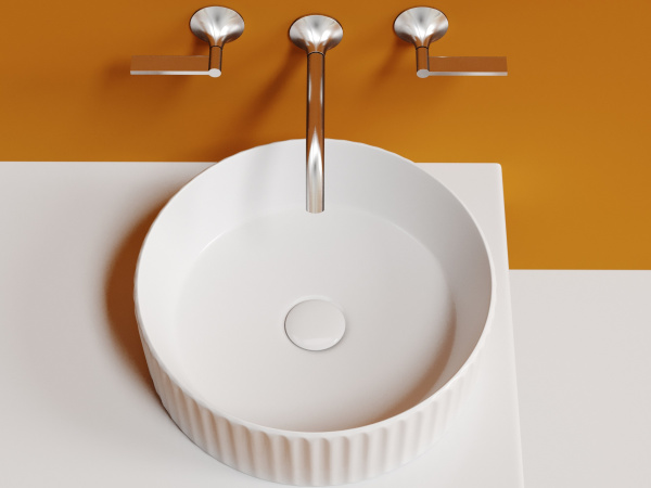 Раковина накладная круглая Ceramica Nova Element CN6057 фарфор цвет белый
