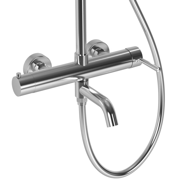 Душевая система со смесителем Raiber Graceful RP-006 монтаж настенная без термостата хром