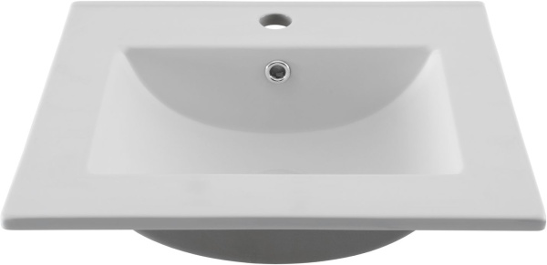 Раковина мебельная квадратная  Aquanet Flat 00330428 керамика цвет белый матовый
