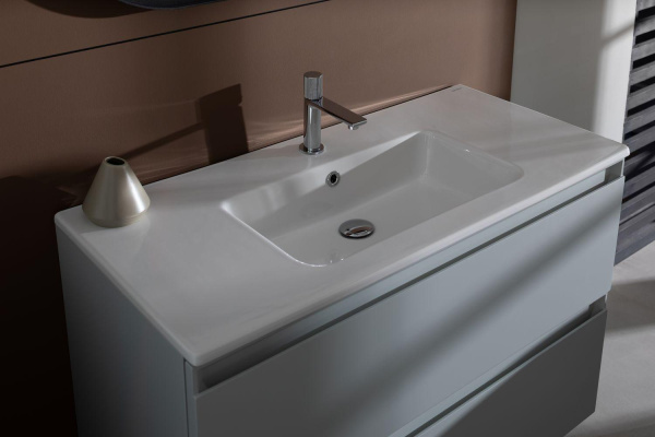 Раковина мебельная прямоугольная Allen Brau Fantasy 4.11014.20 керамика цвет белый