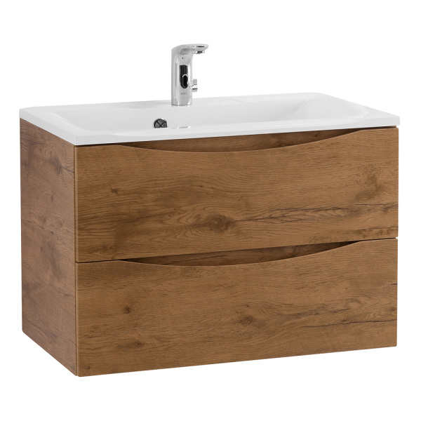 Тумба под раковину подвесная BelBagno Marino MARINO-650-2C-SO-RN-P 65 см  2 ящика цвет Rovere Nature 