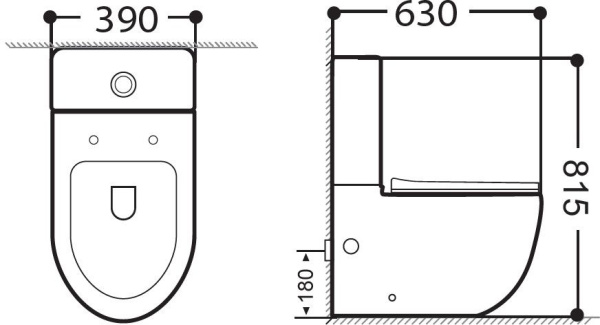 Бачок напольного унитаза Aquanet Cetus Cetus 2.0 C2 цвет белый