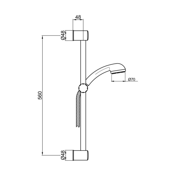 Душевой гарнитур Webert Shower Set AC0479015 хром 