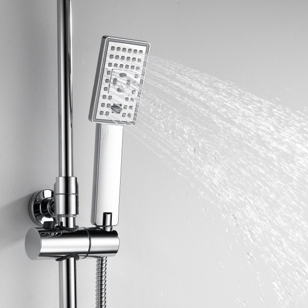 Душевая система со смесителем Wasserkraft  A17702 монтаж настенная без термостата хром