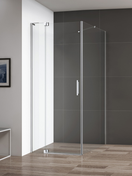 Душевой угол Cezares Slider SLIDER-AH-1-80/90-100-C-Cr прямоугольная  стекла прозрачные, профиль хром