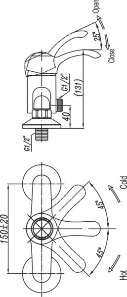 Комплект смесителей   Cezares Lira LIRA-C-DM-02 