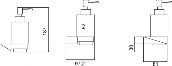 Диспенсер для мыла Boheme New Venturo 10317-G
