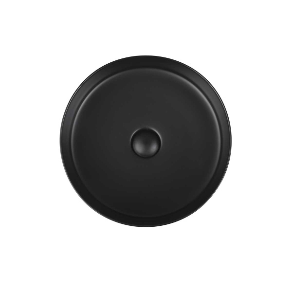 Раковина накладная круглая Vincea  VBS-316MB фарфор цвет черный матовый