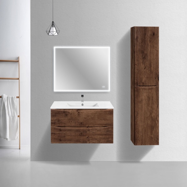 Тумба  подвесная Vincea Mia Slim VMC-2MC900S1RW 90 см  2 ящика цвет R.Wood 