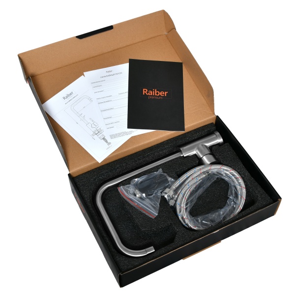 Смеситель для кухни Raiber Graceful RP-013 без подключения к фильтру хром