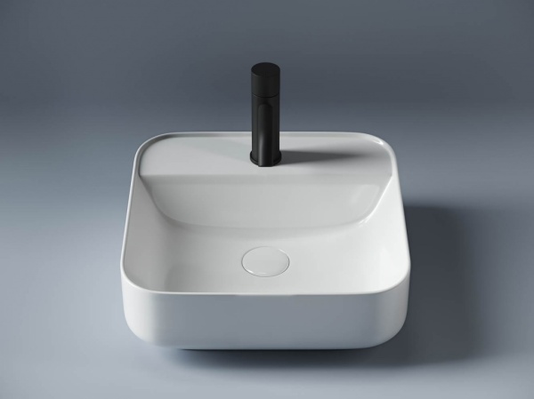 Раковина накладная квадратная  Ceramica Nova Element CN5014 фарфор цвет белый