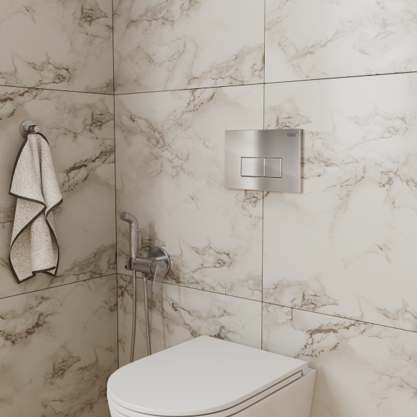 Кнопка смыва механическая D&amp;K Rhein DB1499001 цвет хром