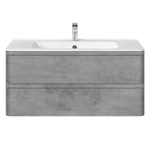 Тумба  подвесная Vincea Vico VMC-2V100BT 100 см  2 ящика цвет Beton 