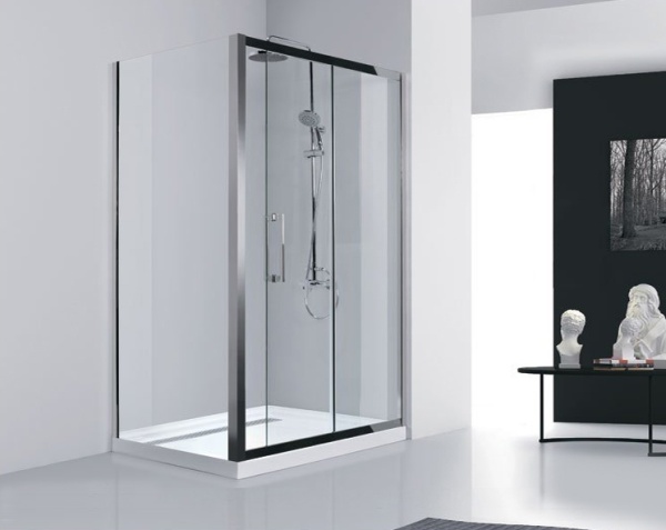 Душевой угол Aquanet Delta 183845 прямоугольная  стекла прозрачные, профиль хром