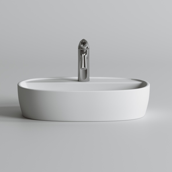 Раковина накладная овальная Ceramica Nova Element CN6036 фарфор цвет белый