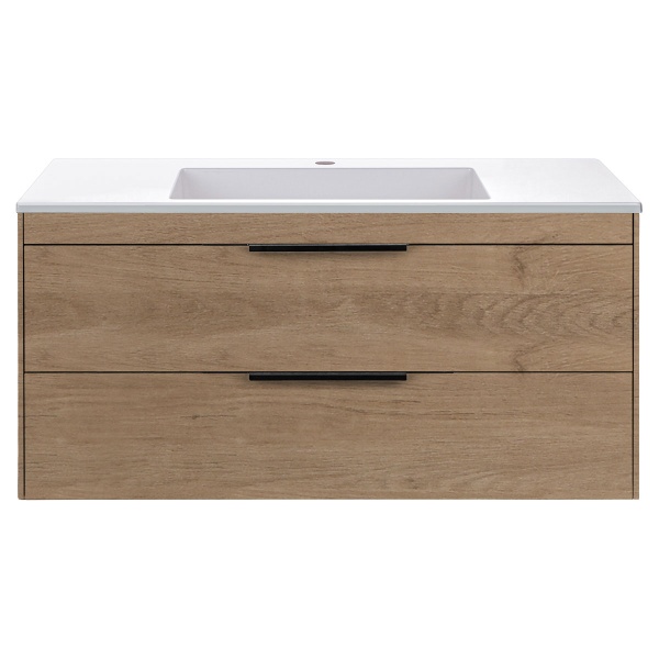 Тумба  подвесная Vincea Chiara 2D VMC-2C2100NO 100 см  2 ящика цвет N.Oak 