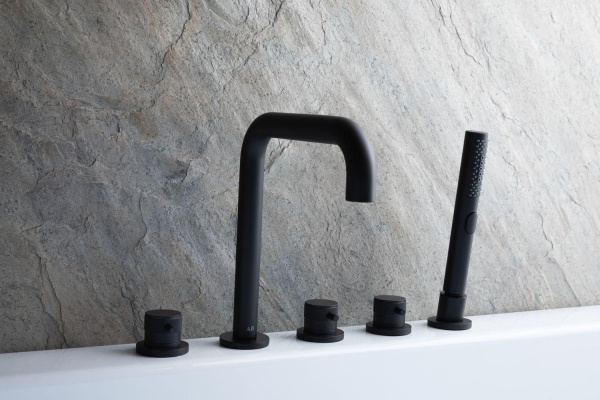 Смеситель для ванны Allen Brau Priority 5.31007-31 на борт ванны 
без термостата черный матовый