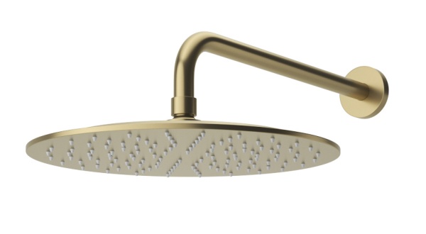 Душевая система со смесителем Cezares Leaf LEAF-DSIP-30-L-SR монтаж встраиваемая  в стену без термостата sunrise