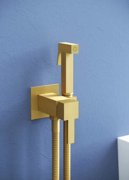 Гигиенический душ RGW Shower Panels 581408212-06 встраиваемый в стену золото Brush