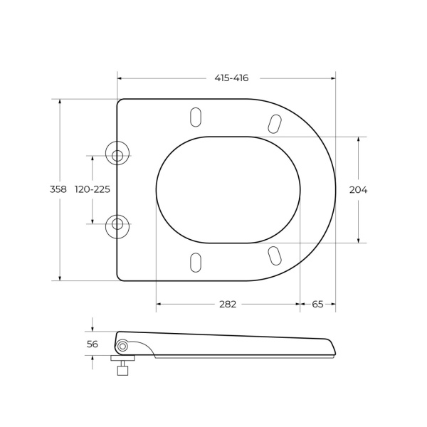 Крышка-сиденье Cezares  CZR-6045-SC цвет белый