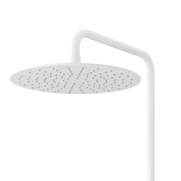 Душевая система со смесителем Cezares Leaf LEAF-CVDA-30-L-BIO монтаж настенная без термостата белый матовый