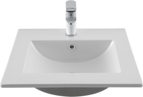 Раковина мебельная квадратная  Aquanet Flat 00303190 керамика цвет белый