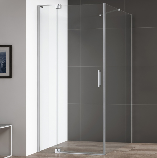 Душевой угол Cezares Slider SLIDER-AH-1-100/110-80-C-Cr прямоугольная  стекла прозрачные, профиль хром