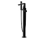 Смеситель для ванны Bravat Arc F66061K-B3-ENG напольный 
без термостата черный