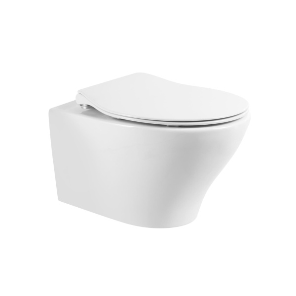 Унитаз подвесной BelBagno Acqua BB340CHR Rimless фаянс белый